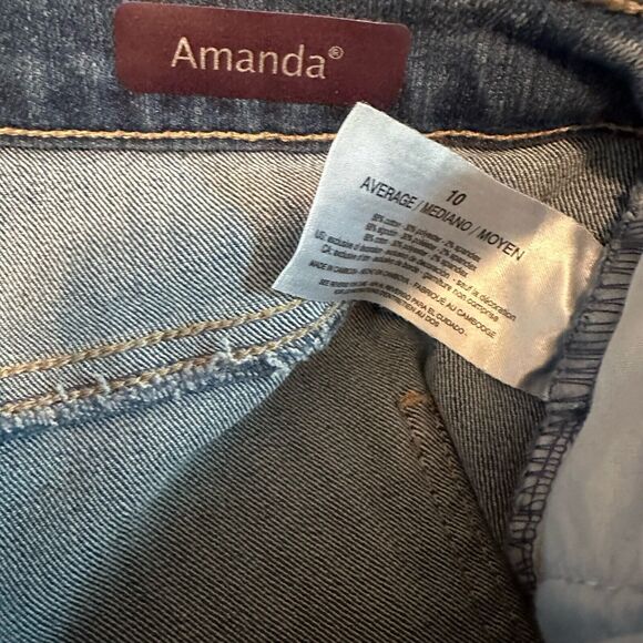 Gloria Vanderbilt Amanda Stretch Tapered Leg Classic Rise Jeans 10 Average - Picture 4 of 5